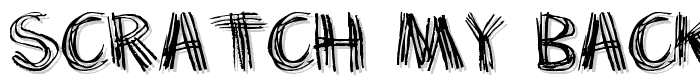Scratch my back font